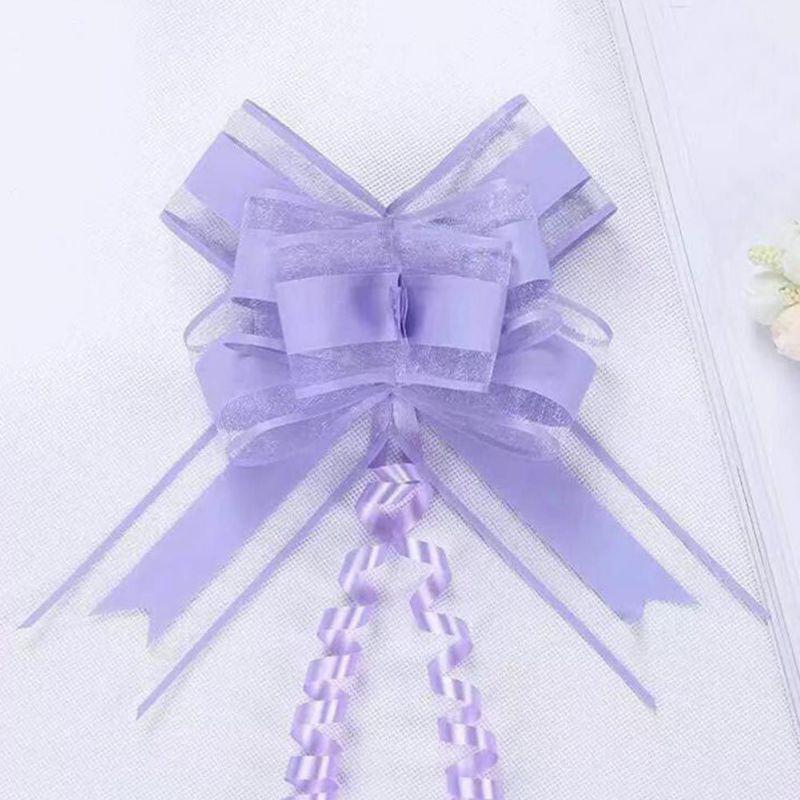 10Pcs Flower Car Gifts Wedding Pull Bow Ribbons Wrap Packing Valentines Day Birthday Events Party Supplies Valentine