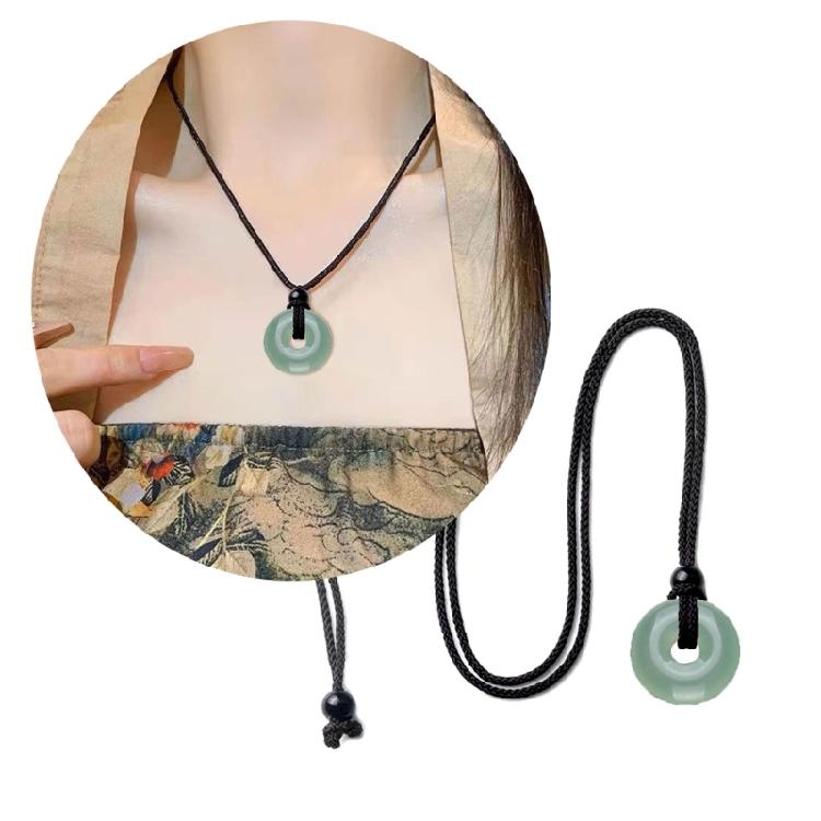 Natural Crystal Agate Aesthetic Necklace Fashion Simple Clavicle Chain Women