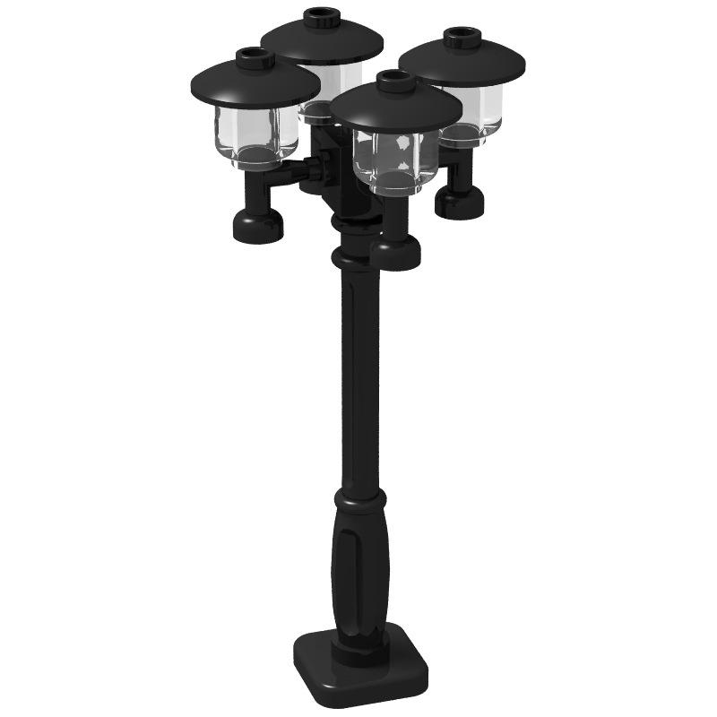 

Совместимые аксессуары для уличного освещения Street View Square Building Small Part Building Block Diy