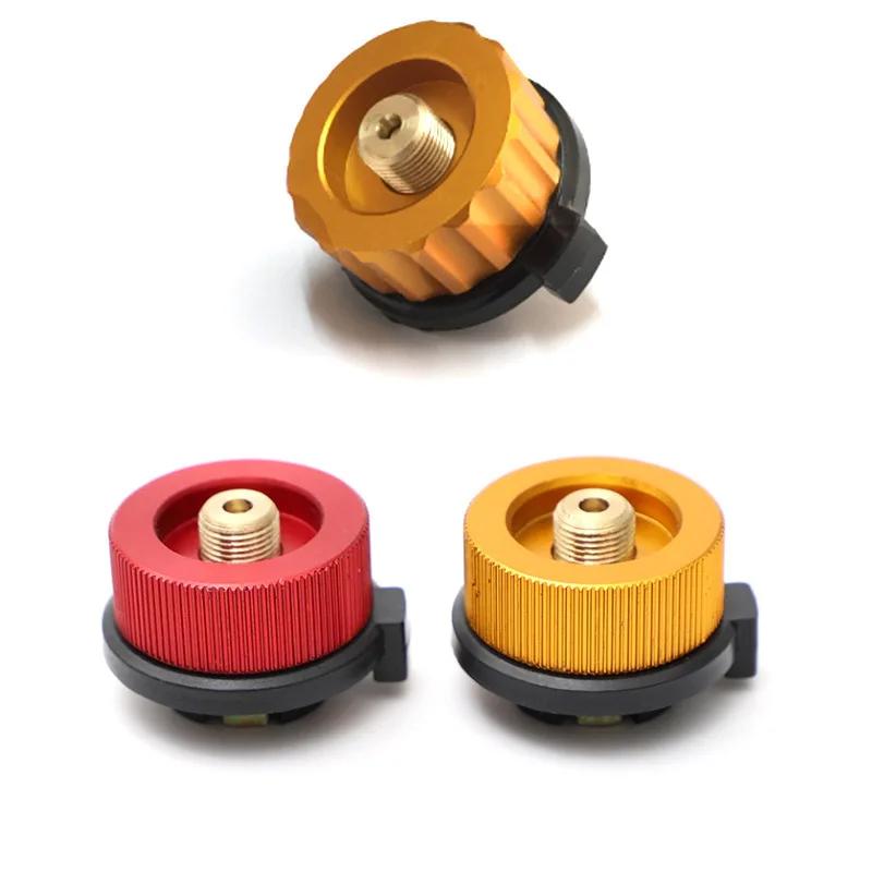 Outdoor Camping Stove Gas Tank Adapter Gas Burner Conversion Head Picnic Stove Propane Refill Adapter Converter Camping Supplies