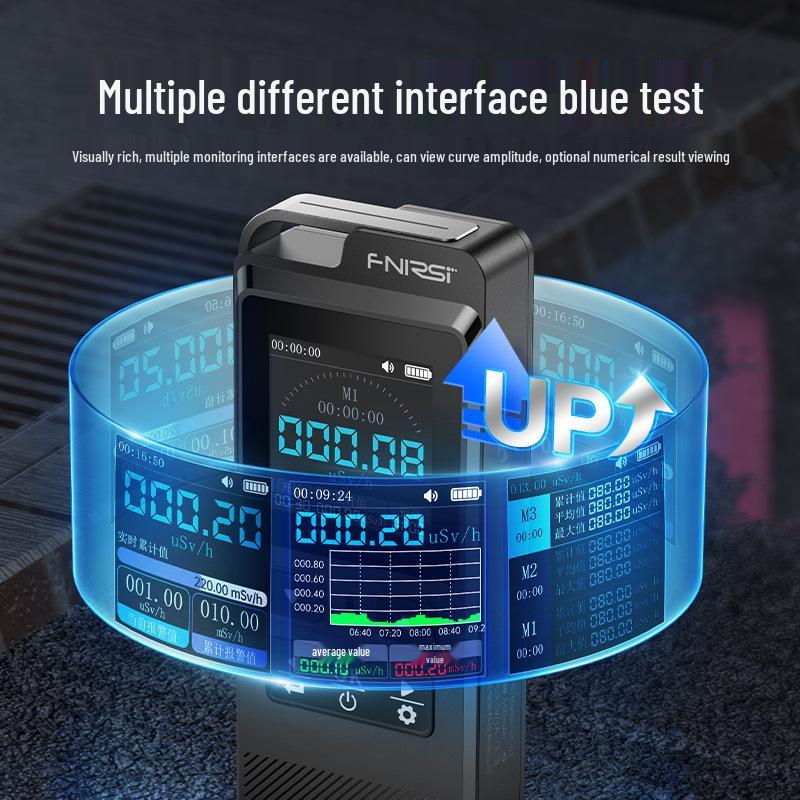 FNIRSI GC-02 Professional Nuclear Radiation Detector & Personal Geiger Counter Dose Alarm