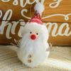 Red Scarf Plush Doll Pendant Xmas Ornament Christmas Tree Pendant  New Year