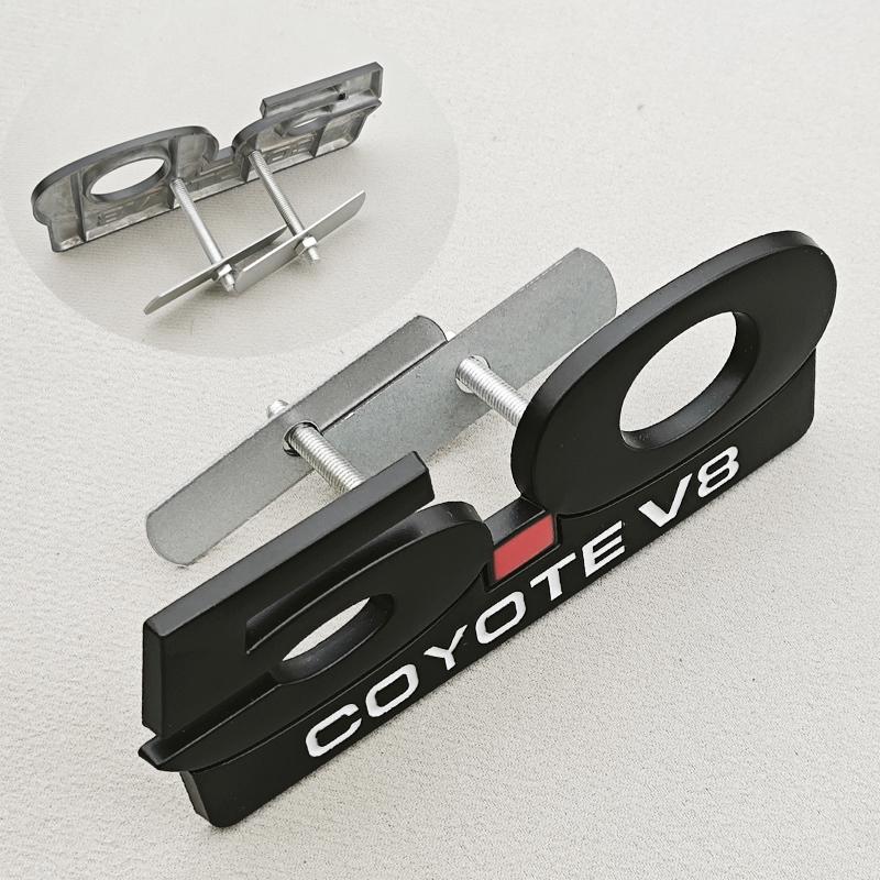 3D Metal Car Sticker 5.0 COYOTE V8 Logo Badge Rear Trunk Fender Side Emblem For Ford Mustang GT500 Cobra Focus Mondeo Accessorie