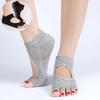 Halbzehen Fünf-Finger Yoga Socken Punktkleber Damen Rutschfest Pilates Knöchel Sportsocken Fitness Ballett Split Yoga Socken 3 Paare