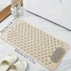 1pc non-slip shower mat, bathtub mat with drain holes and suction cups, foot massage shower rug, home bathroom, bathroom necessities.