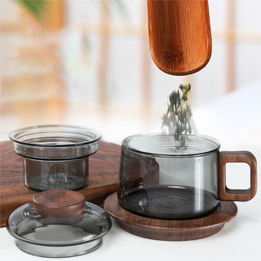 200ml High Borosilicate Glass Tea Cup Anti-Scalding Tea Infuser Cup  Home