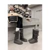 Two Wear Brown Thick-soled Fluffy High Boots 2025 Winter Velvet Medium Tube Cotton Shoes To Keep Warm Northeast Snow Boots Women