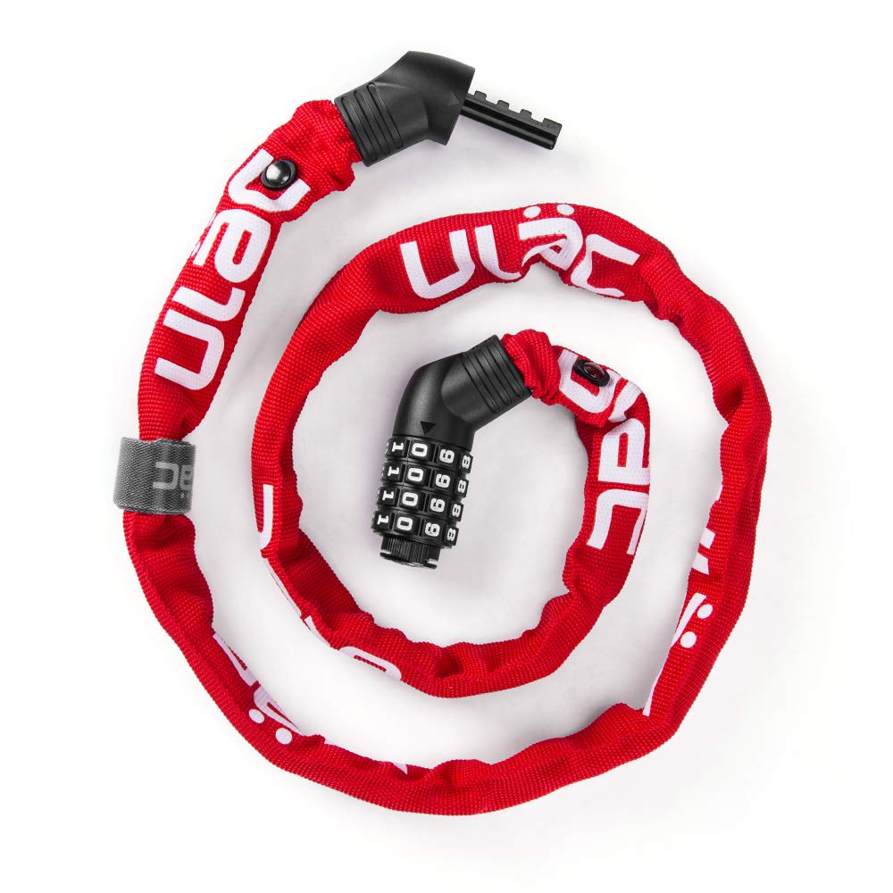 

ULAC Велосипедный цепной кодовый трос Мотоциклетный трос Высокопрочный трос Штифтовой замок, Ключевой, Замок, Замок, Замок, Замок, Сопротивление, Противоугонный, Сверхпрочный, Замок,