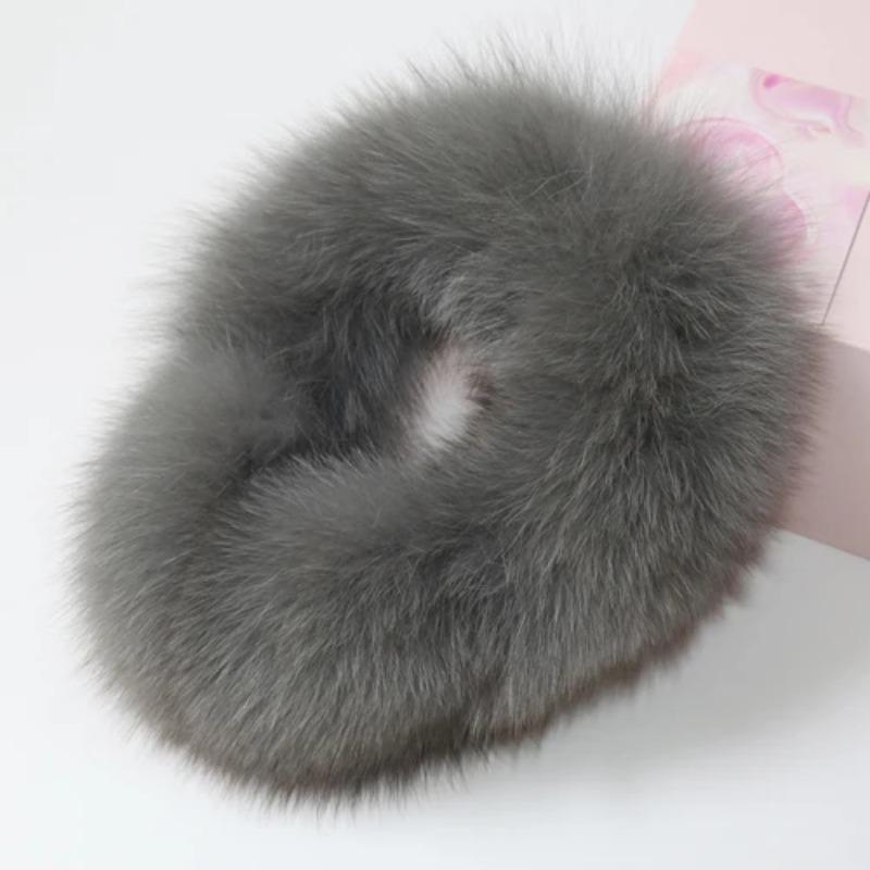 New Real Fox Fur Earmuffs For Winter Women Warm Natural Raccoon Fur Earmuffs Girls Ear Warmer Genuine Fur Scarves Plush Ear Muff