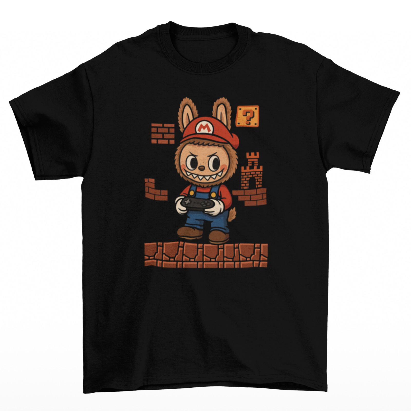 Футболка Марио Унисекс Взрослая Забавные Размеры Labubu Уродливые Видеоигры Марио Луиджи Новая S разноцветный