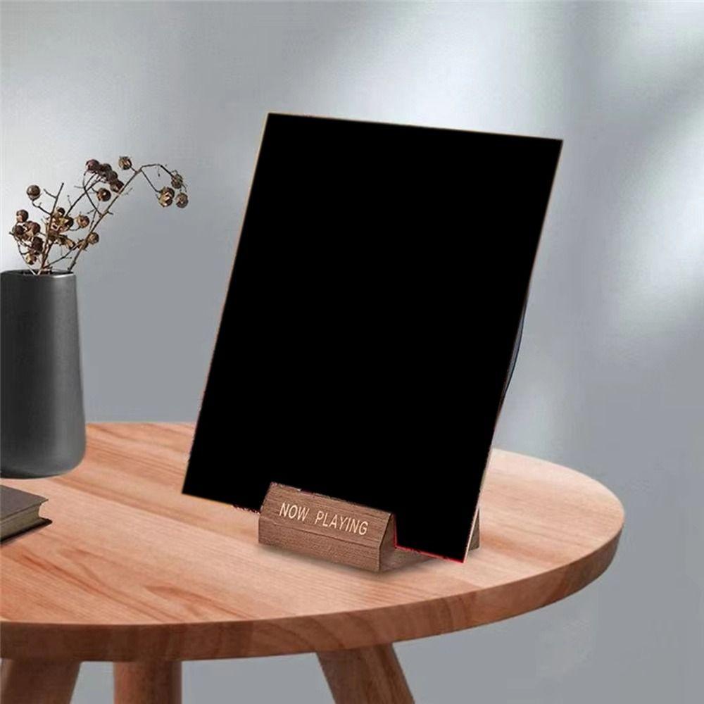 Single Holder Wooden Vinyl Record Holder Natural LP Display Shelf Album Display
