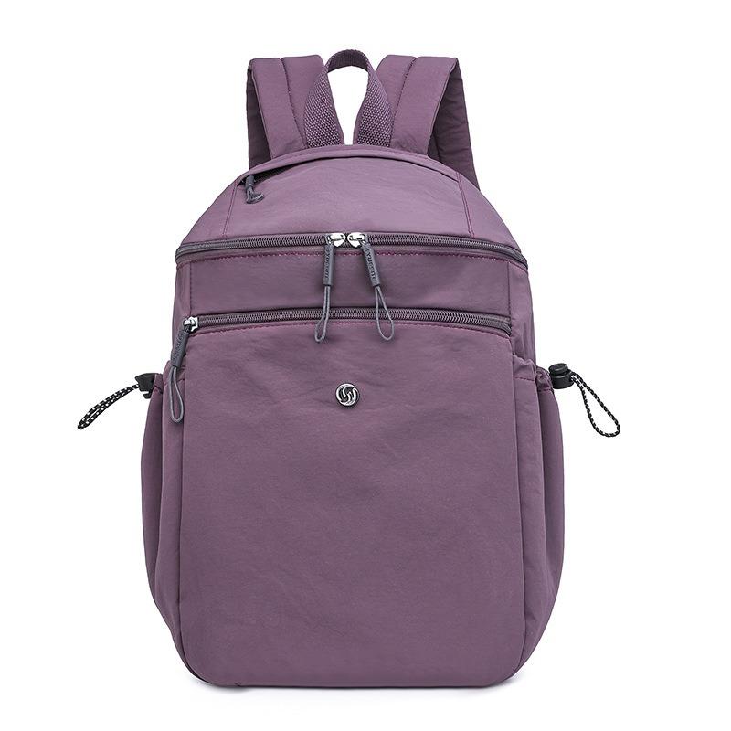 Fashion Women's Bag Summer New Solid Color Backpack Casual Nylon Bag Large Capacity Travel Backpack