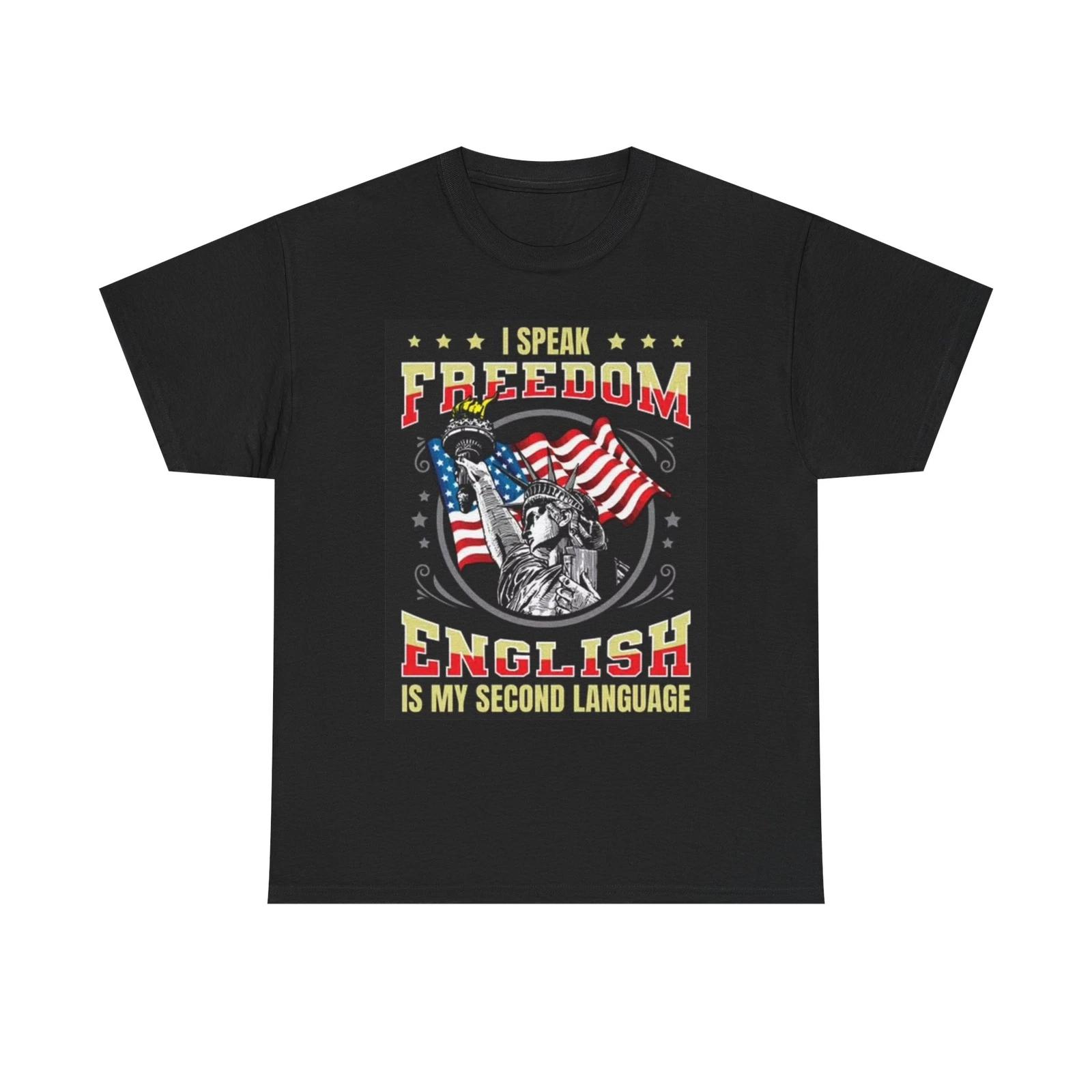 Men s and Women s T-shirts I Speak Freedom Graphic XXXL