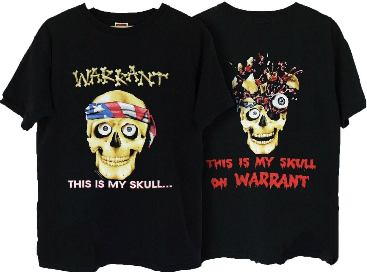 Vintage T Shirt Warrant Heavy Metal Rock This Is My SkullT-ShT-Shirt shirt L