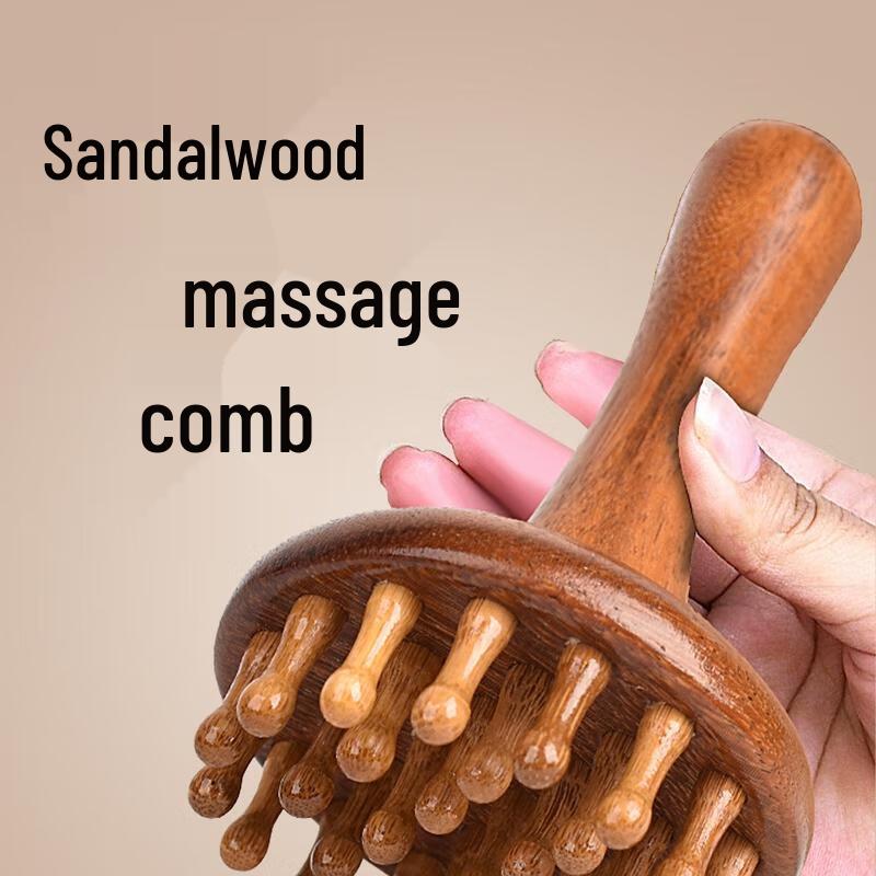 Sandalwood Meridian Massage Brush Kit