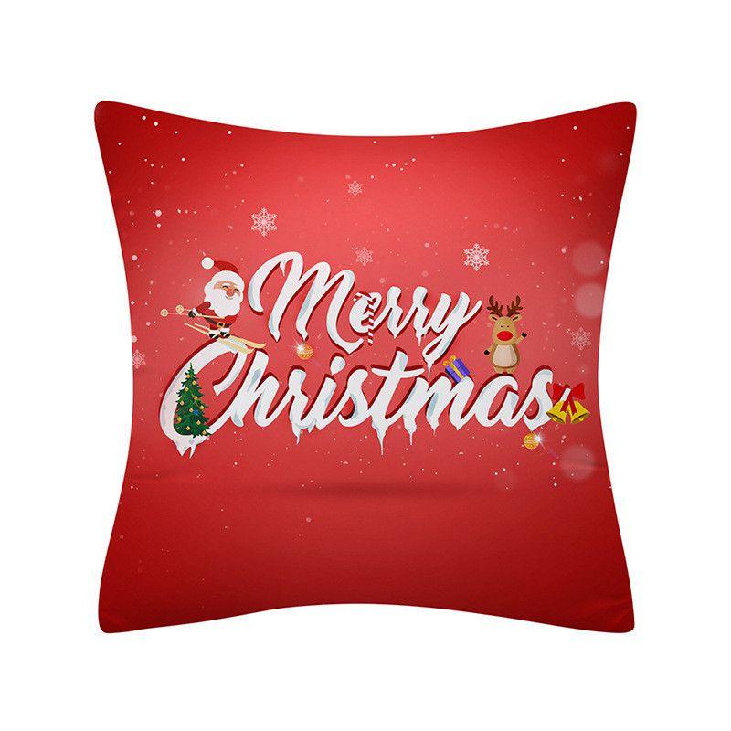 Vibrant Christmas Themed Decorative Cushion Cover For Festive Home Decor 18x18