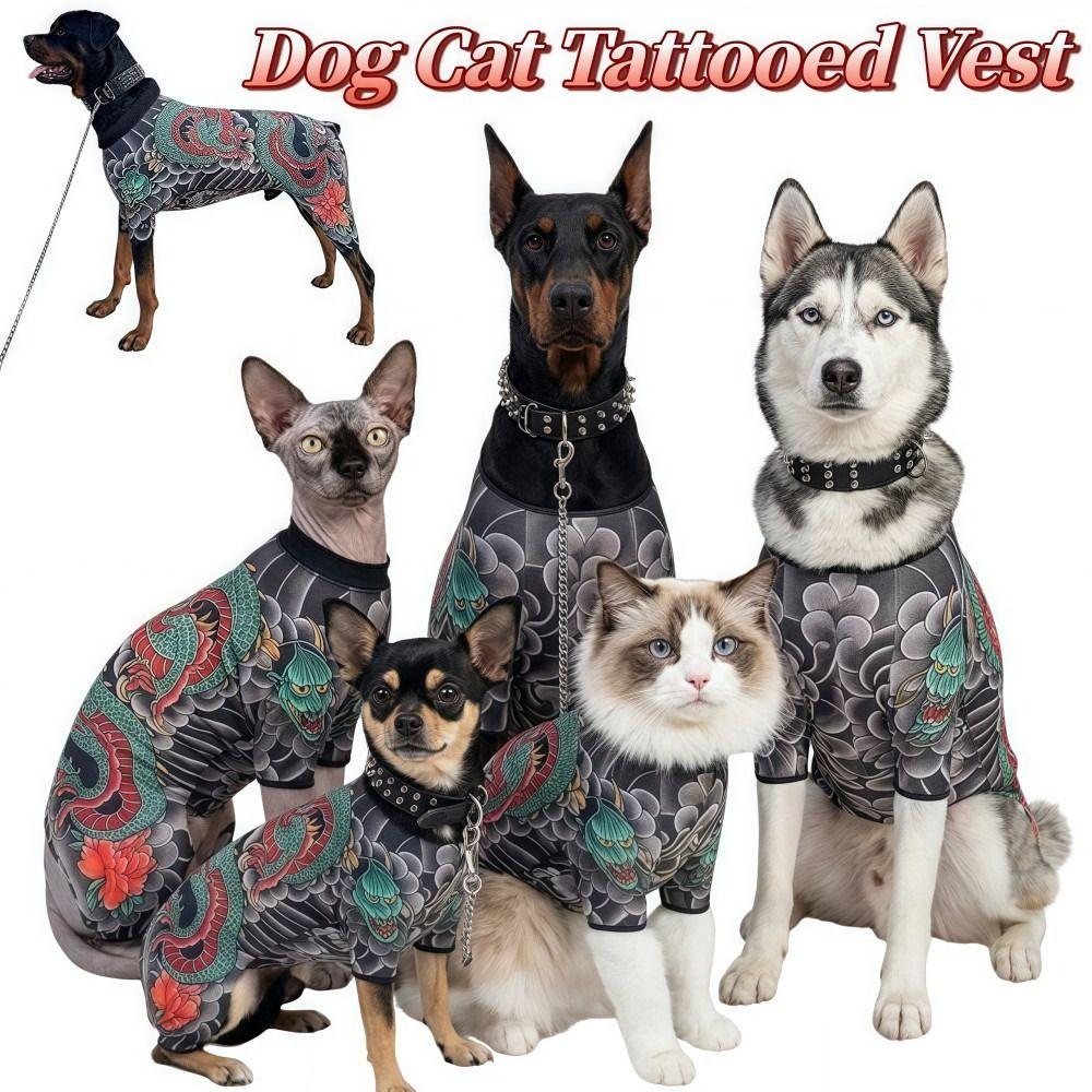 Creativity Four Seasons Pet Vest Lifelike Funny Dog Cat Jacket Cool Breathable Pet Clothes For Pet S To 6XL