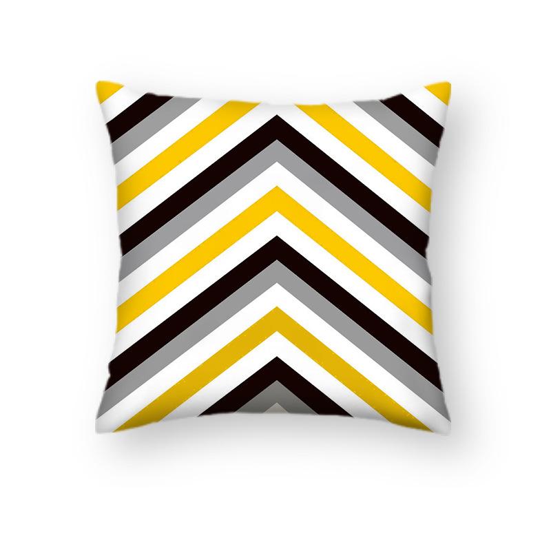 Nordic Ins Style Geometric Cartoon Animal Pillowcase Office Car Cushion Sofa Decoration Pillowcase