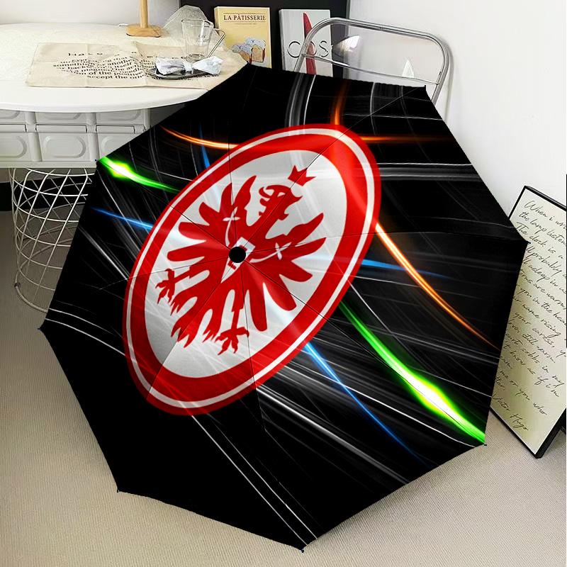 Eagle Crest Frankfurt Emblem Automatic Folding Umbrella - 8-Rib Travel Umbrella with Auto Open/Close & Portable Gifts for Holidays or Birthdays