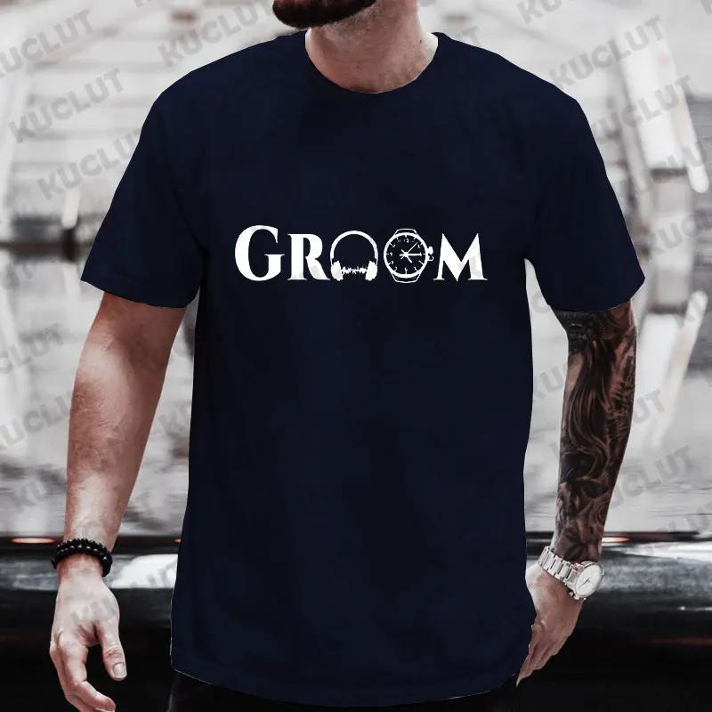 Groom Squad Tshirt Best Man Bachelor Stag Party T Shirt Single Farewell 2024 Fashion Graphic Tops Team EVG Future Groom Tees
