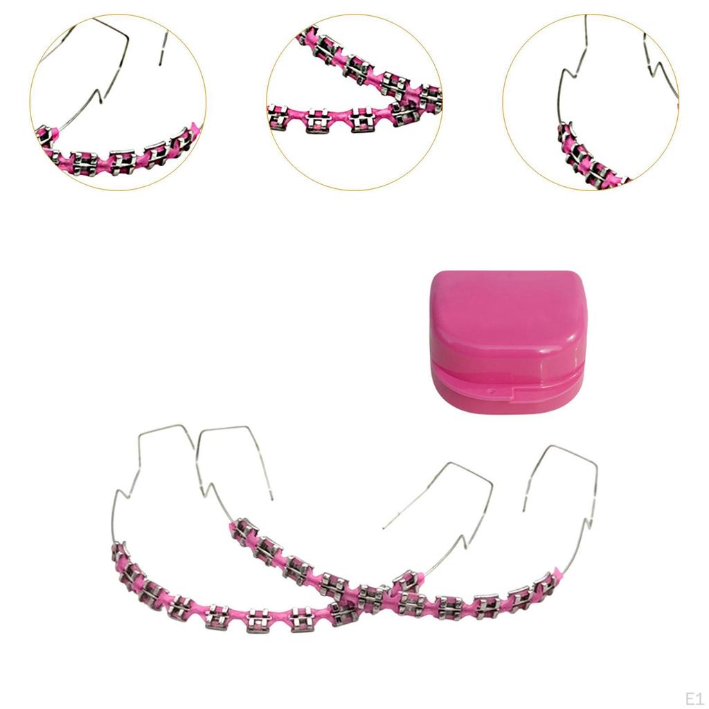 Temporary Tooth Decoration with Storage Box Metal Wires for Adults Kids