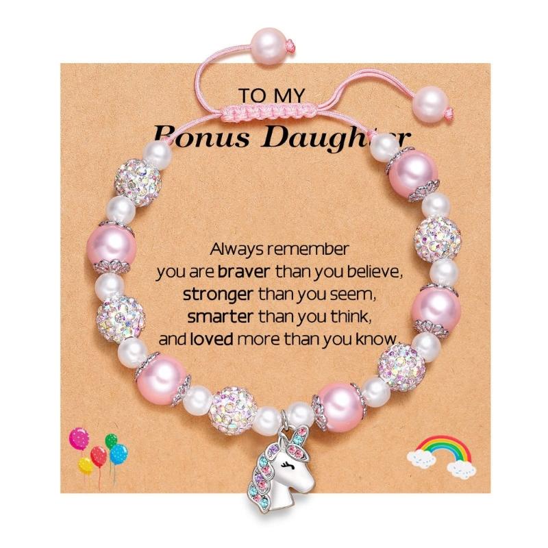 Adjustable Unicorns Beaded Bracelet Elegant Unicorns Bracelet Fashion Woven Beaded Wrist Chain Jewelry Special Gift