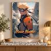Naruto Uzumaki Custom Name Diamond Painting Personalized 5D Full Drill DIY Diamond Art Home Decor