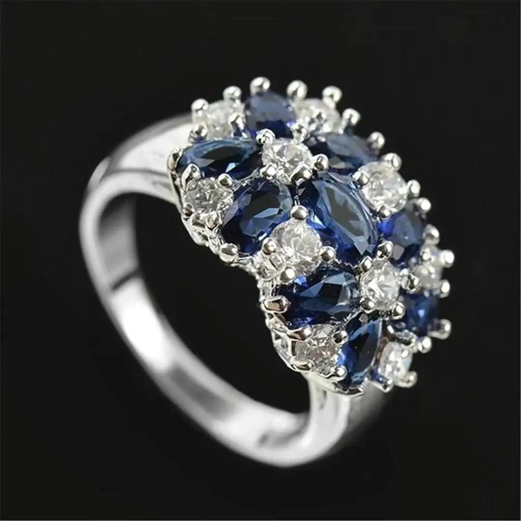 New Shiny Luxury Zircon Ring Bridal Wedding High Quality Wedding Accessories Flowers Pink Color Jewelry Headwear