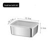 Thickened 410 Stainless Steel Rectangular Tray