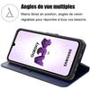 Coque - BOOLING - Samsung Galaxy A34 5G - Effet Cuir - Fermeture Magnétique - Semi-rigide