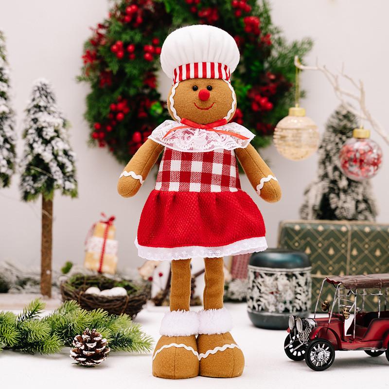 Man Whimsical Gingerbread Doll With Chef Hat In Expandable Styles For Joyful Decor Christmas