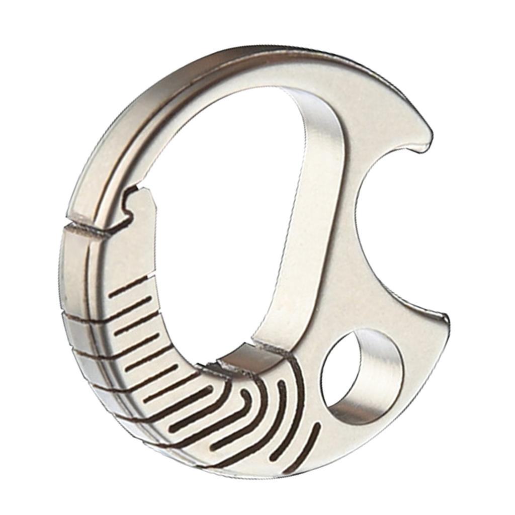 Quick Releases Spring Snap Key Rings Bottles Opener Titaniums Carabiner Clip Keyring Clip for Camping Hikings Daily