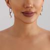 Fashion Metal  U-Shaped Drop Earrings for Women Minimalist Silver Color Asymmetric Square Ear Buckle Jewelry Party Gifts