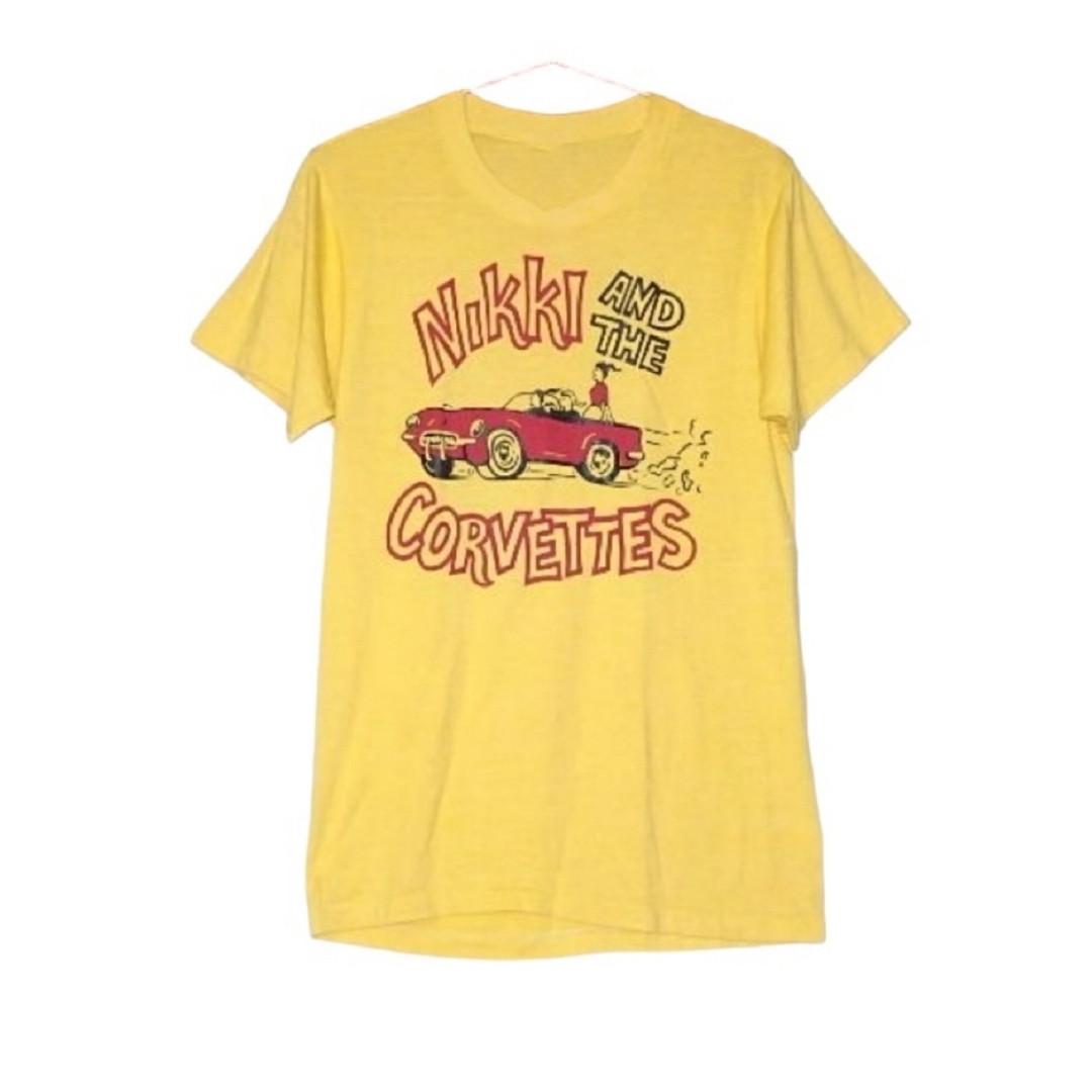 Nikki And The THE CORVETTES Heavy Cotton Yellow All Size T Shirt US132 XL