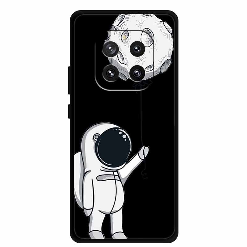 For Honor GT Pro 5G Phone Case Lovely Cartoon Cat Black Silicone Soft Back Cover For Honor GT Pro Case G T Pro Coque 6.78" Shell