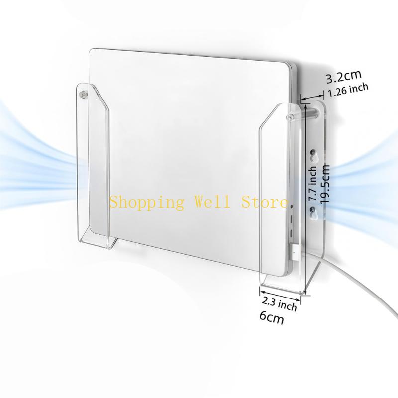 KX4B Pack of 2 Acrylic Support Stands Easy Assembly Laptop Risers Ergonomic Rack