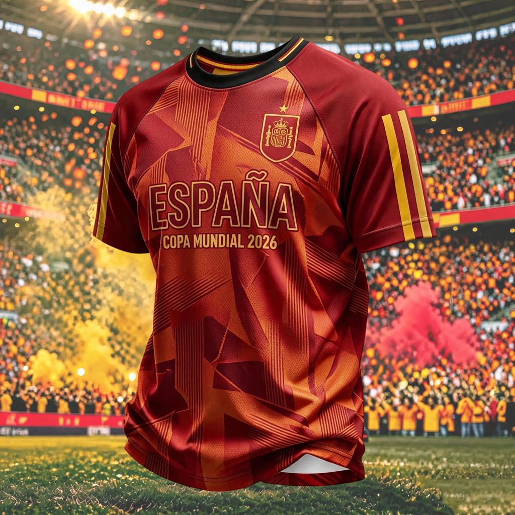 Men's Soccer Fan Graphic Print Short Sleeve T-Shirt, Comfortable Round Neck Tee for Day Celebrations