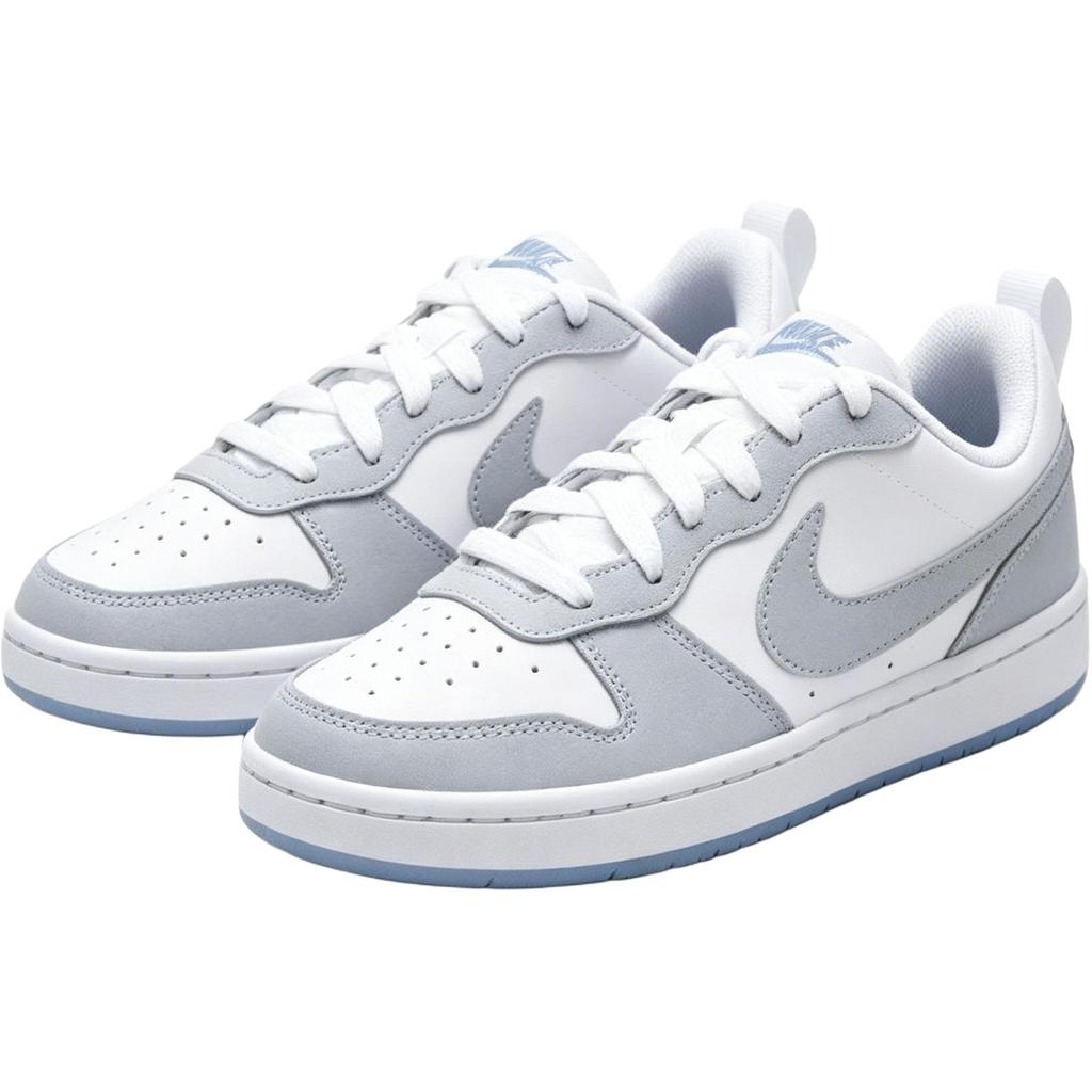 Nike Court Borough Recraft Comfortable Versatile Kids Sneakers Kids Sneakers White Gray IH4519-100