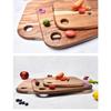 Acacia Wood Cutting Board Multi-Use Portable Home Kitchen Vegetable Meat Cutter for Outdoor Camping Fruit Slicing Accessory
