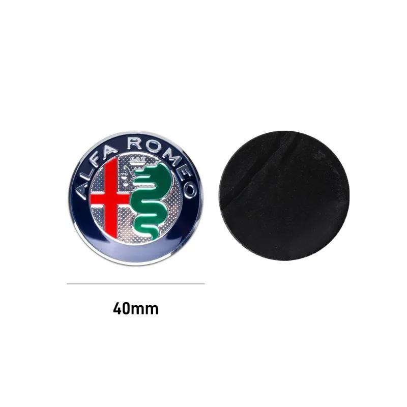For Alfa Romeo 159 147 Giulietta Stelvio 4C MITO 156 Giulia GT Car Hood Front Rear Trunk Steering Wheel Emblem Badge Replacement zw1