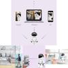 Smart Wireless Network Surveillance Camera 1080p Indoor Security Monitor With 360 Degrees Coverage