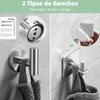7 Piece SUS304 Stainless Steel Bathroom Hardware Kit Wall Mounted Towel Rack  Bathroom