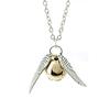 Harry Potter and The Deathly Hallows Gold Snitch Pendant Necklace Unisex Jewelry