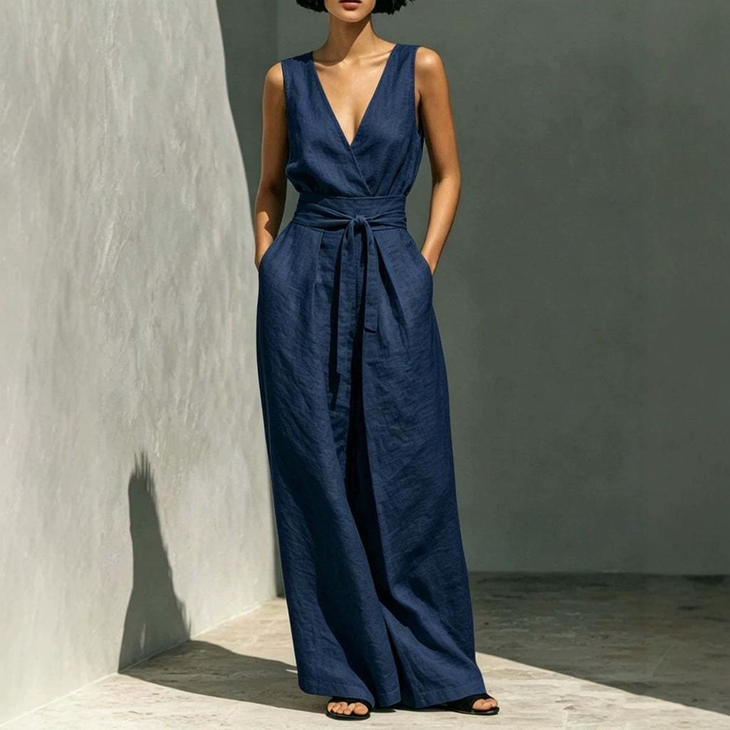 New summer Amazon fashion sleeveless vest casual wide-leg pants two-piece women's clothing