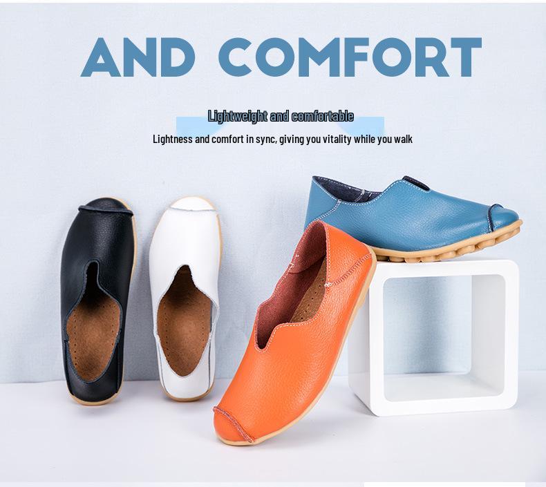 Spring Women's Lace-Up Moccasins: Fashionable Casual Flats in Sizes 35-46