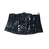 Gothic Shiny PVC Underbust Corset Top Leather Vintage Style Bustier Body Shaper Black Plus Size Steampunk Corsetto Waist Trainer