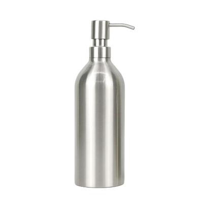 1 Stück Gebogene Schulter Gerade Edelstahl Seifenspender 304 Handdesinfektionsmittelflasche für Zuhause Hotel 500ml / 700ml