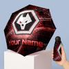Wolverhampton Wanderers Football Manual Five Fold 8 Rib Umbrella Support Custom Text, Lightweight Travel Umbrella