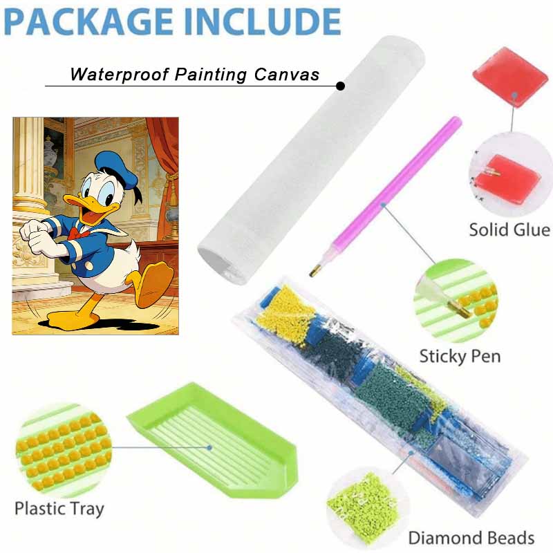 Disney Donald Duck Diamond Paint Painting Art Kit Handmade DIY5D Home Decor Gift