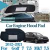 Для Volkswagen VW Golf 7 Mk7 7.5 Golf7 2012~2021 2015 Автомобильная шумотеплоизоляционная вата для капота Огнестойкие коврики Автоаксессуары Тепловые экраны 2